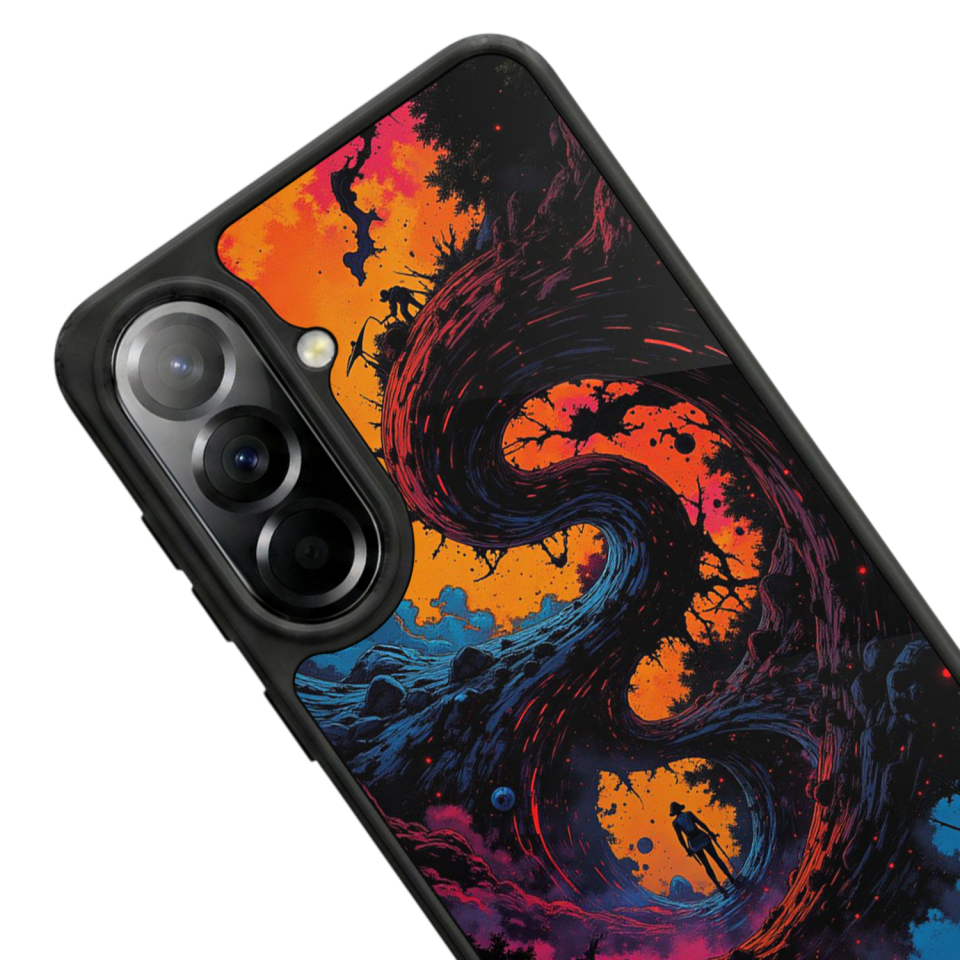 Samsung Galaxy A37 Uyumlu Abstract Tasarımlı Glossy Premium Kılıf