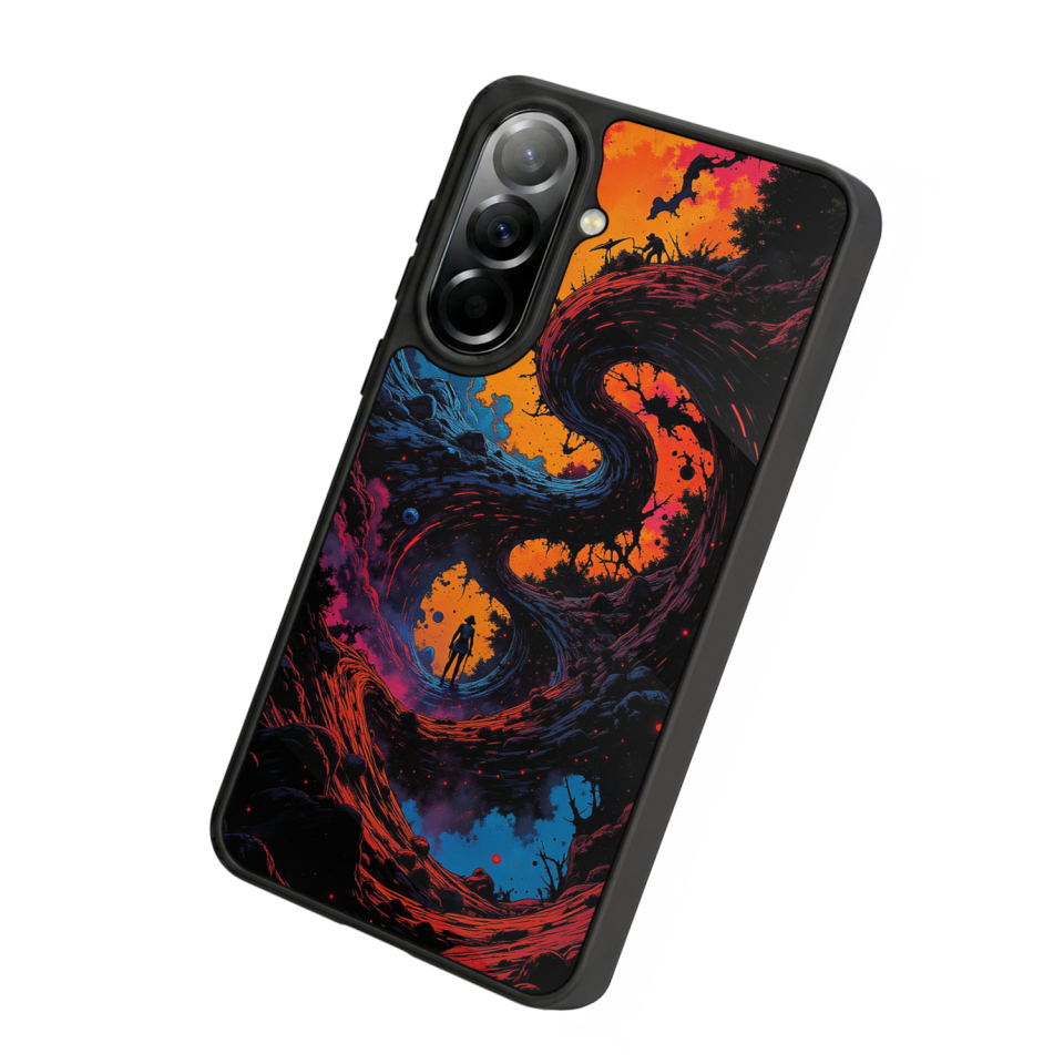 Samsung Galaxy A37 Uyumlu Abstract Tasarımlı Glossy Premium Kılıf
