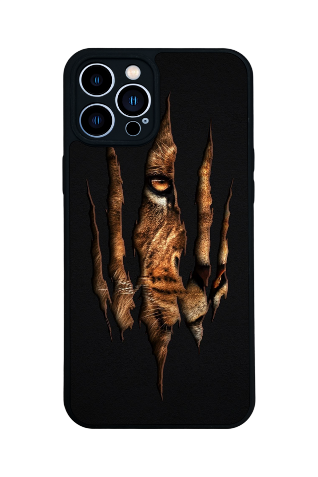 iPhone 13 Pro Max Uyumlu Aslan Tasarımlı Glossy Premium Kılıf