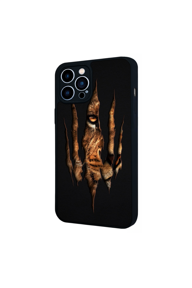 iPhone 13 Pro Max Uyumlu Aslan Tasarımlı Glossy Premium Kılıf