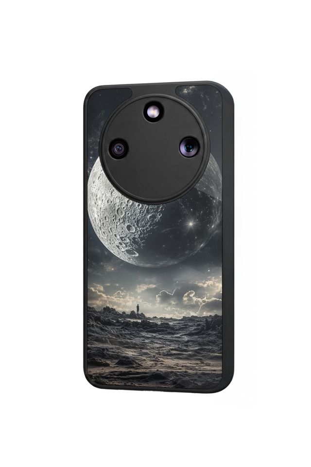 Honor Magic 8 Lite Uyumlu Ay Tasarımlı Glossy Premium Kılıf