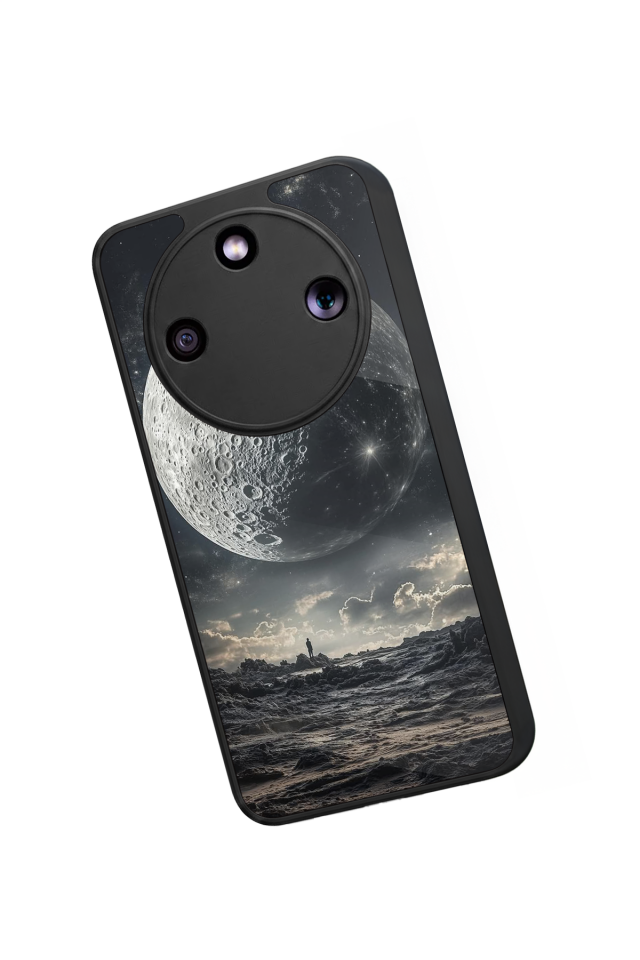 Honor Magic 8 Lite Uyumlu Ay Tasarımlı Glossy Premium Kılıf