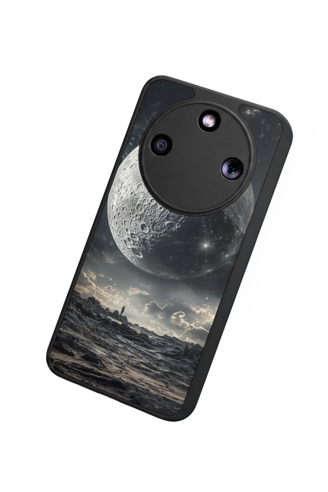 Honor Magic 8 Lite Uyumlu Ay Tasarımlı Glossy Premium Kılıf
