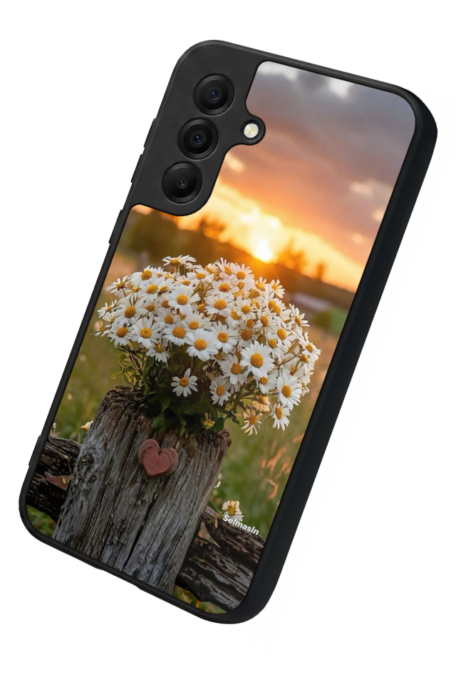Samsung Galaxy A17 Uyumlu Cicek Tasarımlı Glossy Premium Kılıf
