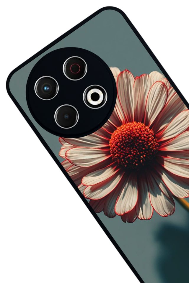 Tecno Spark 30 Pro Uyumlu Cicek Tasarımlı Glossy Premium Kılıf