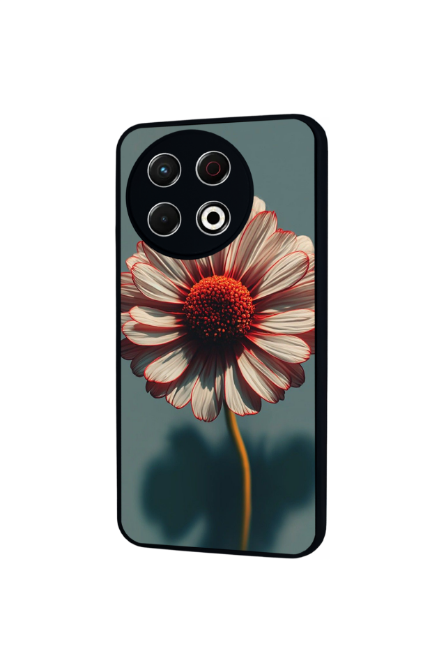 Tecno Spark 30 Pro Uyumlu Cicek Tasarımlı Glossy Premium Kılıf