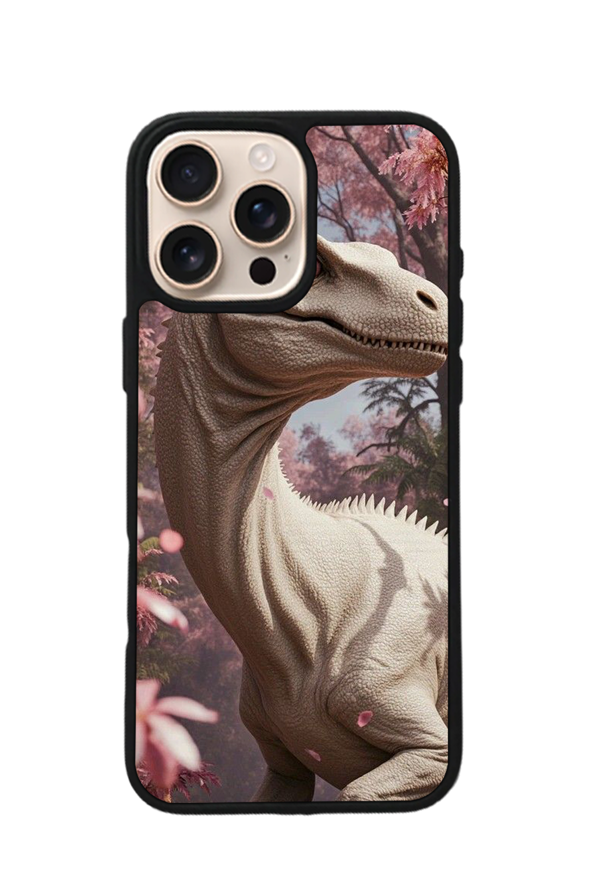 iPhone 15 Pro Uyumlu Dinazor Tasarımlı Glossy Premium Kılıf