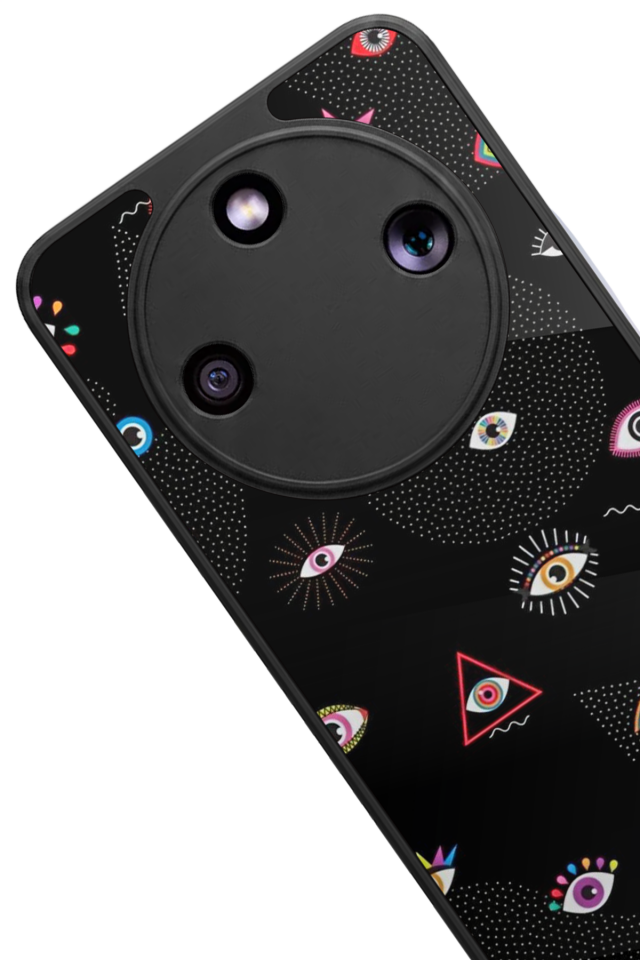 Honor Magic 8 Lite Uyumlu Göz Tasarımlı Glossy Premium Kılıf