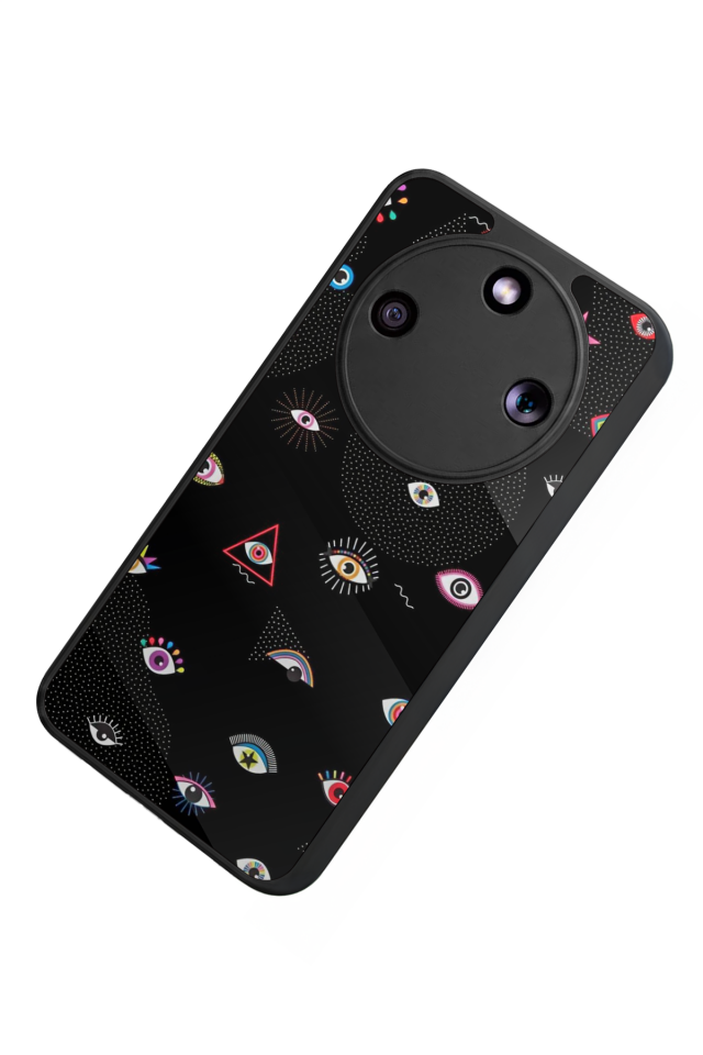Honor Magic 8 Lite Uyumlu Göz Tasarımlı Glossy Premium Kılıf