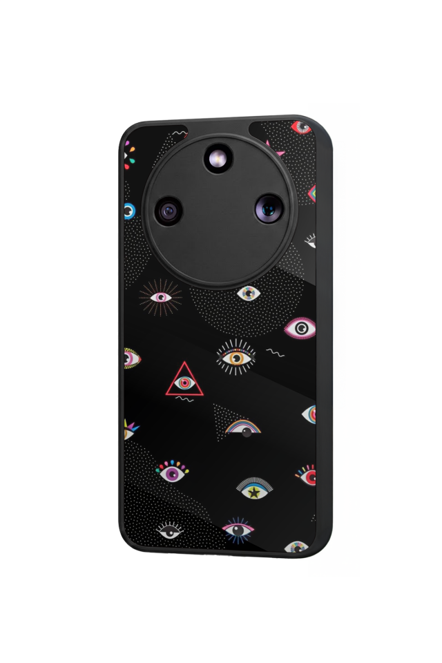 Honor Magic 8 Lite Uyumlu Göz Tasarımlı Glossy Premium Kılıf