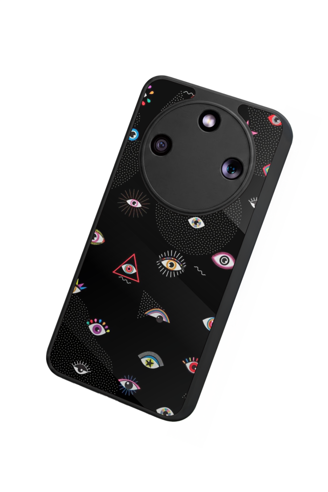 Honor Magic 8 Lite Uyumlu Göz Tasarımlı Glossy Premium Kılıf