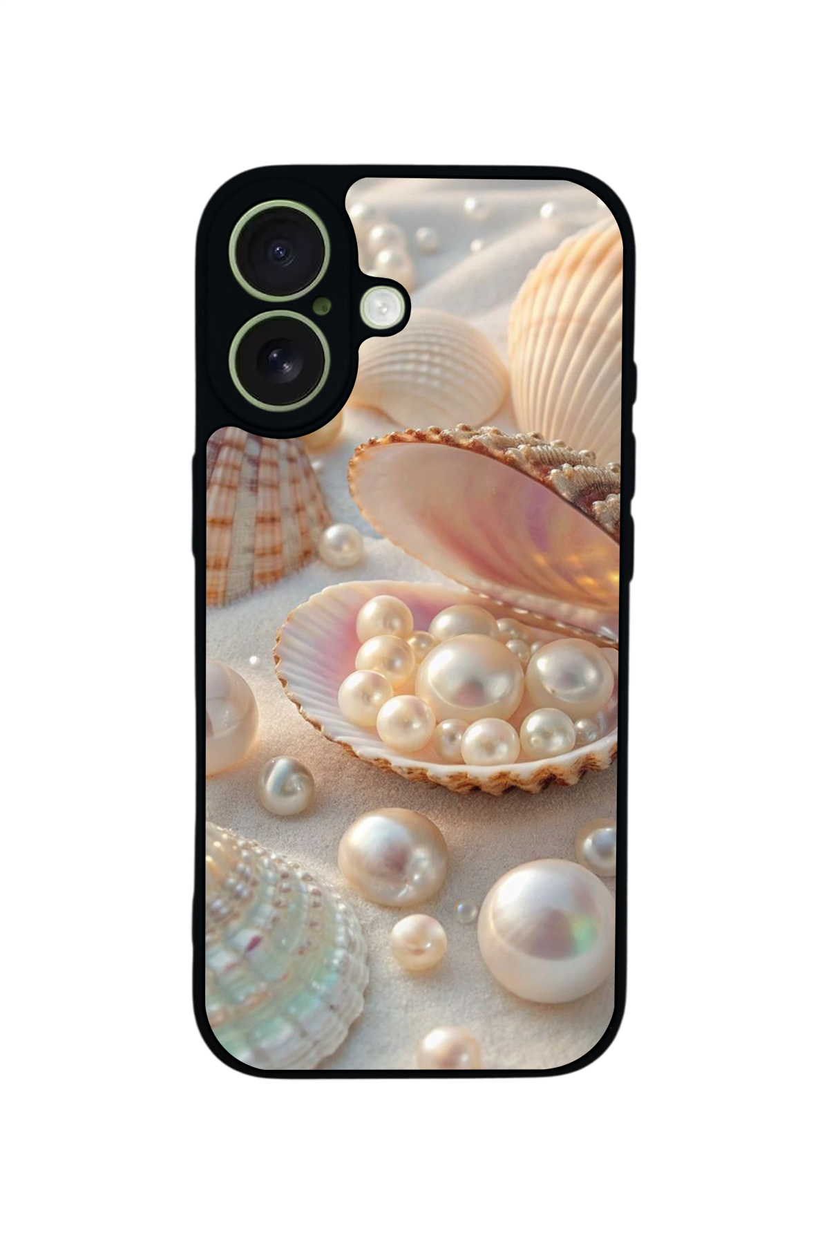 iPhone 17 Uyumlu  İnci Tasarımlı Glossy Premium Kılıf