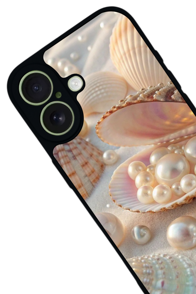 iPhone 17 Uyumlu  İnci Tasarımlı Glossy Premium Kılıf