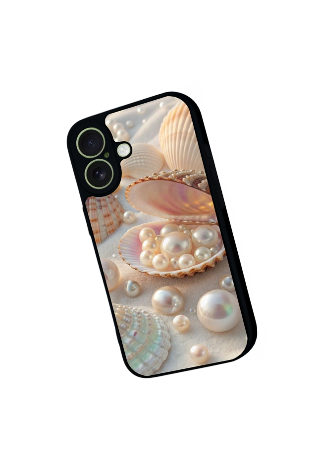 iPhone 17 Uyumlu  İnci Tasarımlı Glossy Premium Kılıf