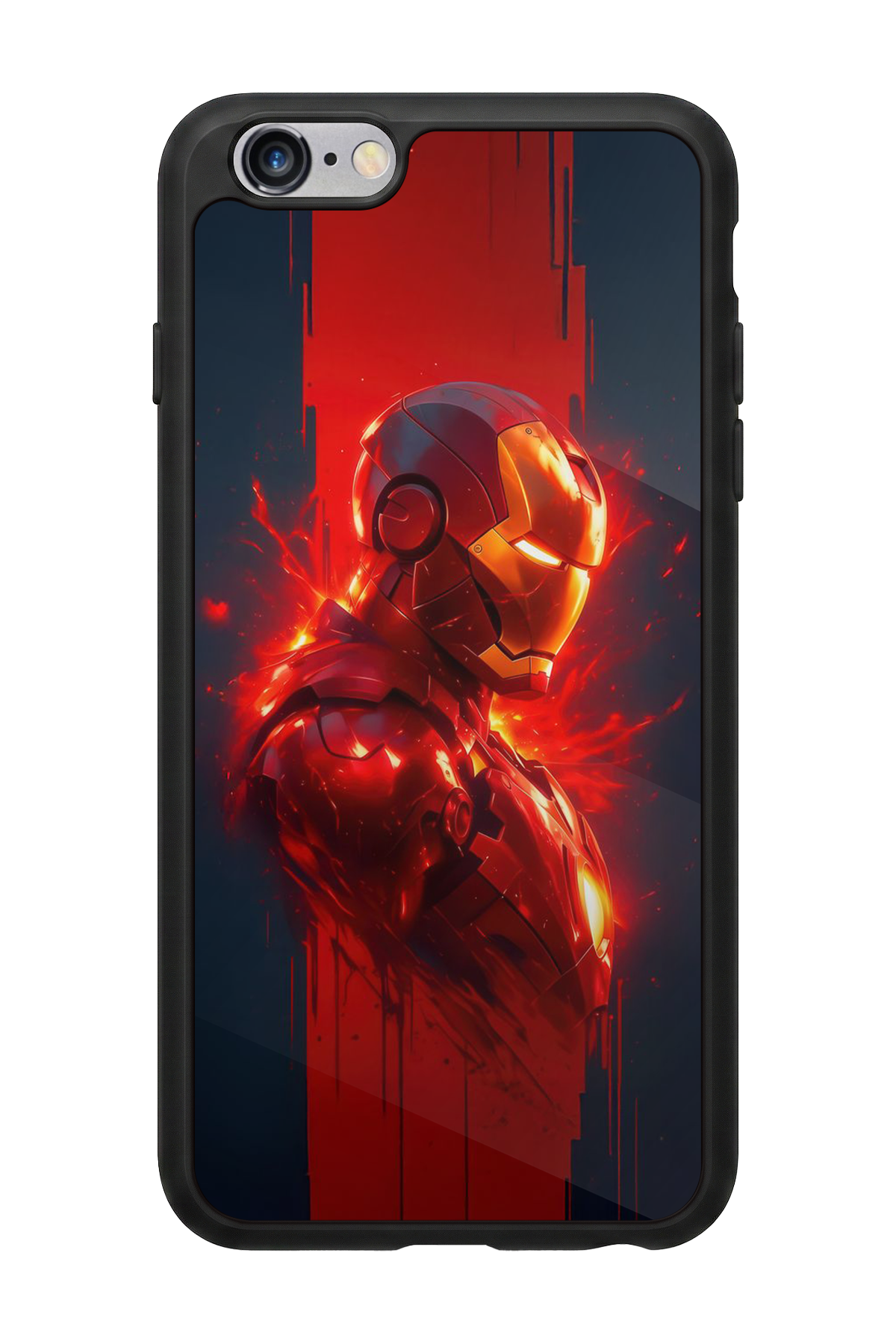 iPhone 6s Plus Uyumlu  Iron Man ( Demir Adam ) Tasarımlı Glossy Premium Kılıf