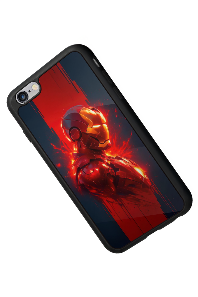 iPhone 6s Plus Uyumlu  Iron Man ( Demir Adam ) Tasarımlı Glossy Premium Kılıf