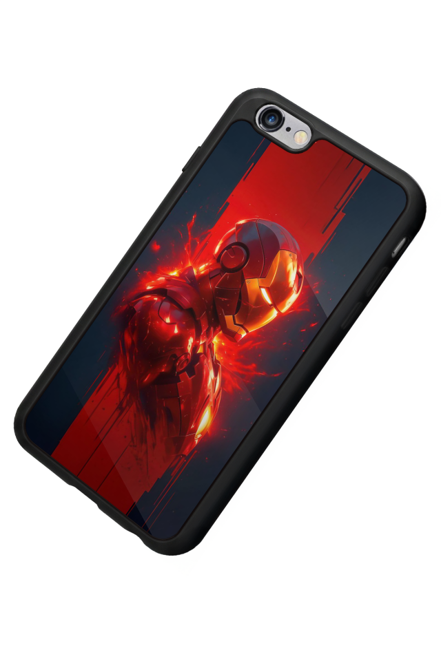 iPhone 6s Plus Uyumlu  Iron Man ( Demir Adam ) Tasarımlı Glossy Premium Kılıf
