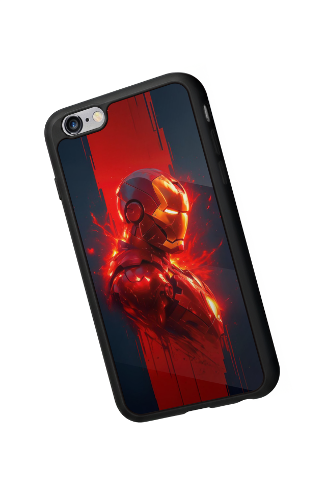 iPhone 6s Plus Uyumlu  Iron Man ( Demir Adam ) Tasarımlı Glossy Premium Kılıf