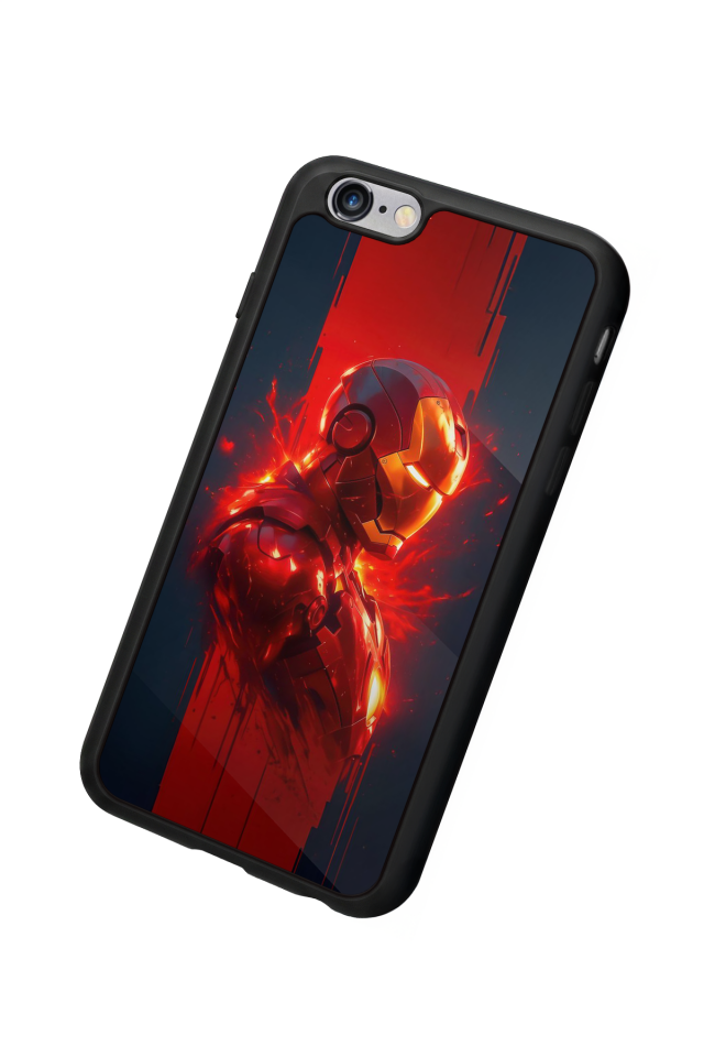 iPhone 6s Plus Uyumlu  Iron Man ( Demir Adam ) Tasarımlı Glossy Premium Kılıf