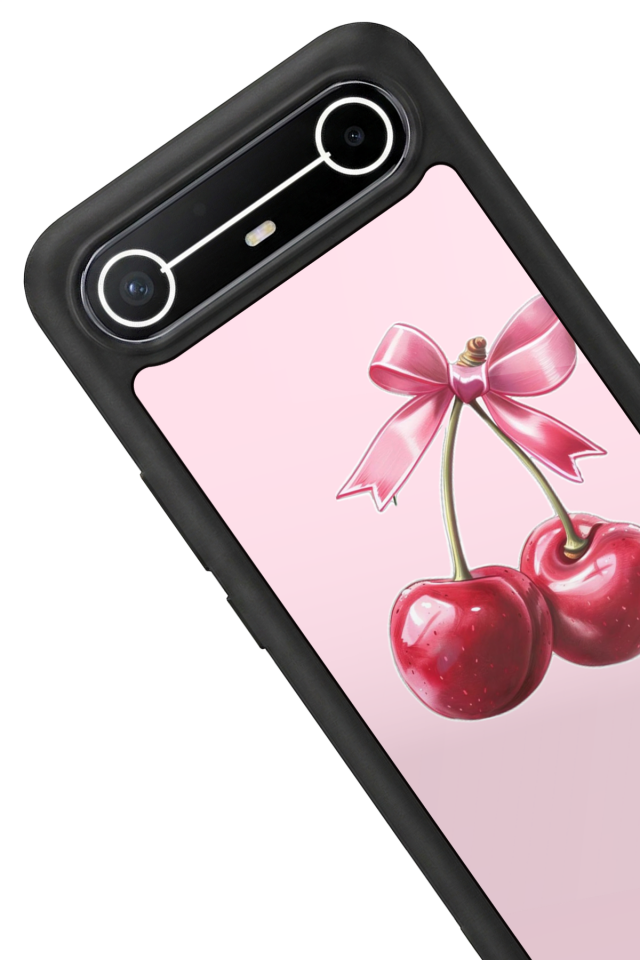 Tecno Spark Slim 5G Uyumlu Kiraz Tasarımlı Glossy Premium Kılıf