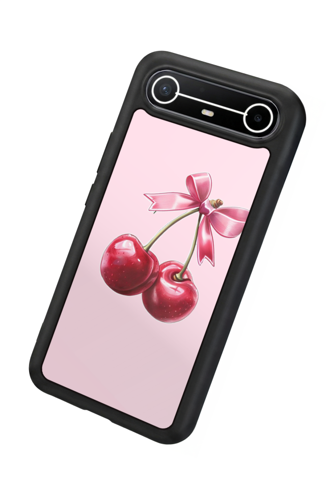 Tecno Spark Slim 5G Uyumlu Kiraz Tasarımlı Glossy Premium Kılıf