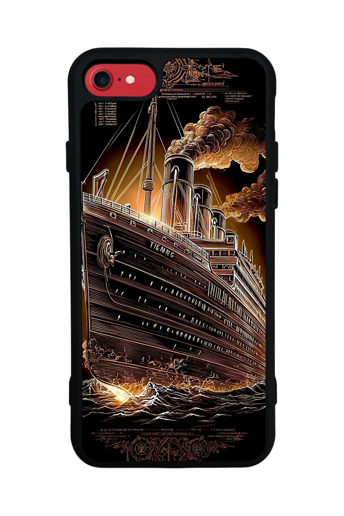 iPhone 7 Uyumlu Korsan Tasarımlı Glossy Premium Kılıf