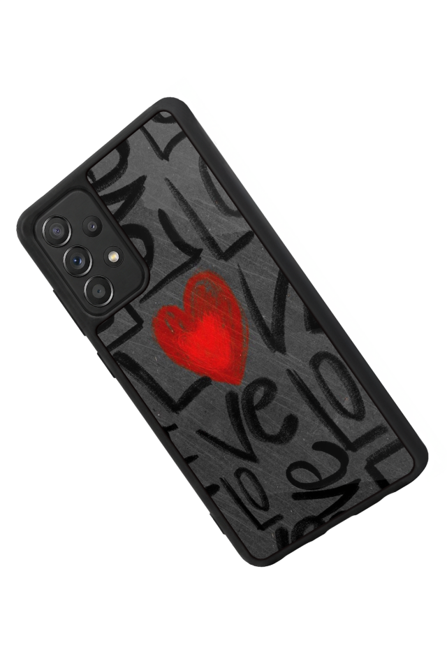 Samsung Galaxy A72 Uyumlu Love Tasarımlı Glossy Premium Kılıf