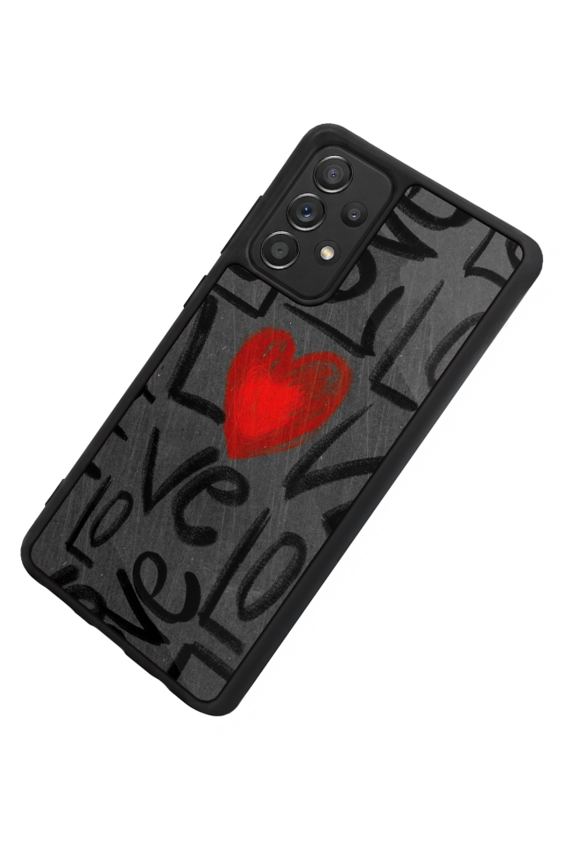 Samsung Galaxy A72 Uyumlu Love Tasarımlı Glossy Premium Kılıf