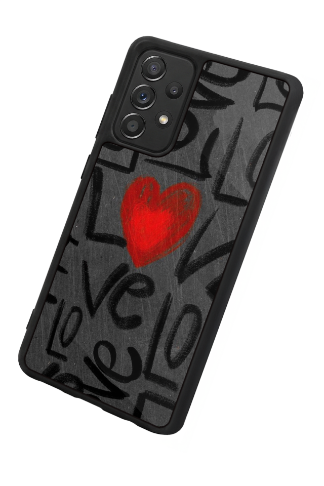 Samsung Galaxy A72 Uyumlu Love Tasarımlı Glossy Premium Kılıf