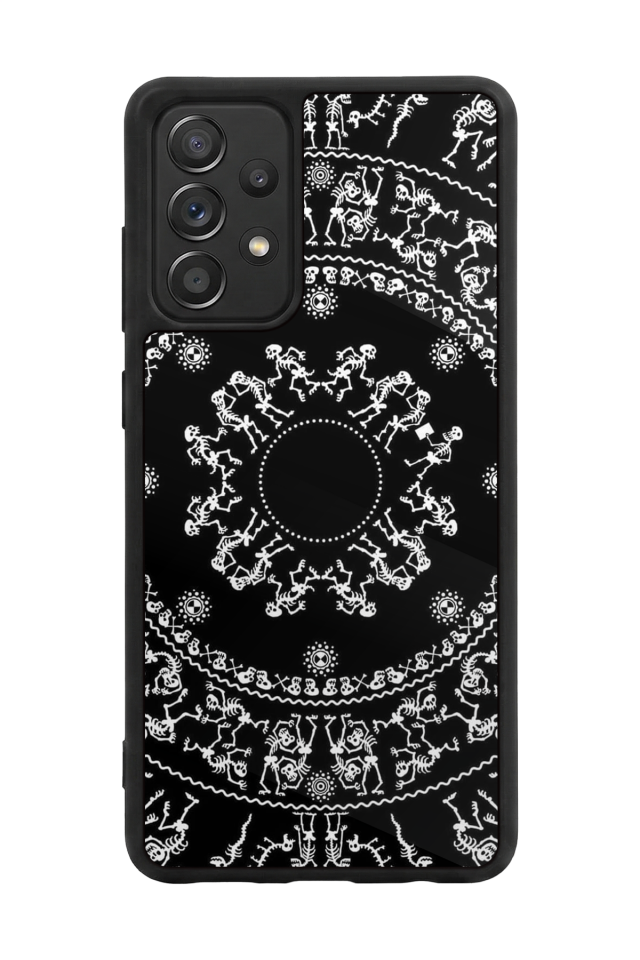 Samsung Galaxy A72 Uyumlu Mandala Tasarımlı Glossy Premium Kılıf