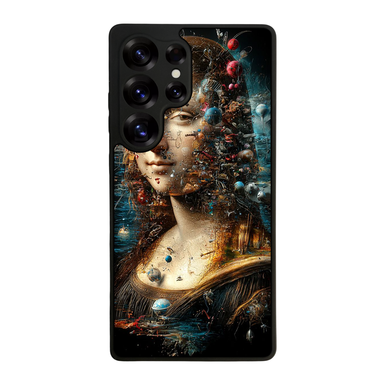 Samsung Galaxy S25 Ultra Uyumlu Monalisa Tasarımlı Glossy Premium Kılıf