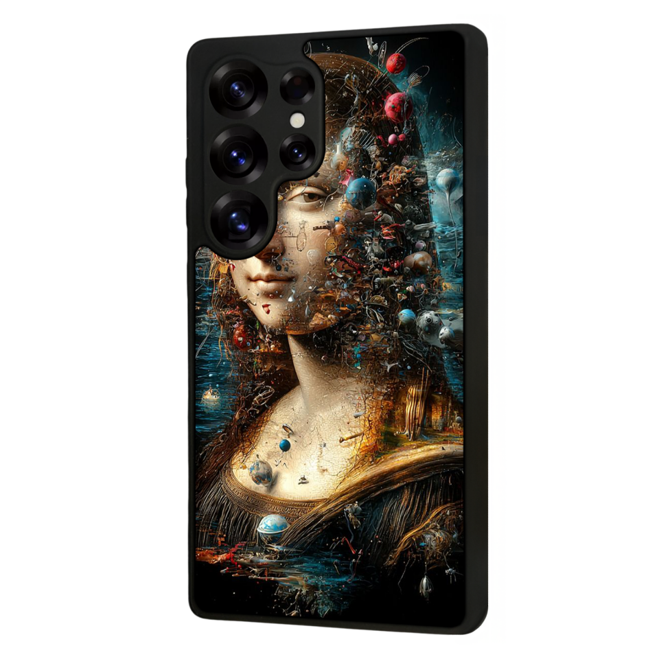 Samsung Galaxy S25 Ultra Uyumlu Monalisa Tasarımlı Glossy Premium Kılıf