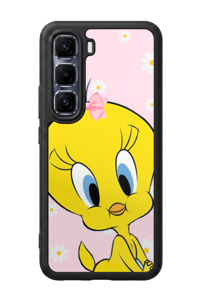Infinix Hot 60 Pro Plus Uyumlu Tweety Tasarımlı Glossy Premium Kılıf