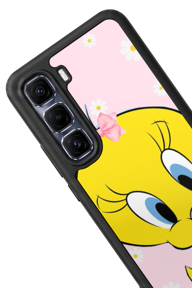Infinix Hot 60 Pro Plus Uyumlu Tweety Tasarımlı Glossy Premium Kılıf
