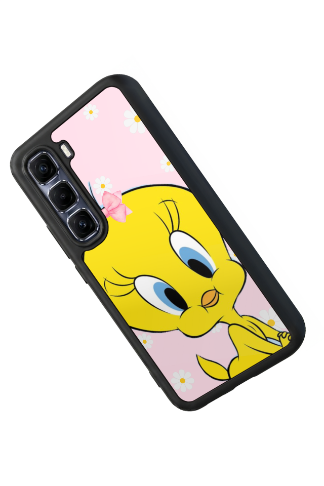 Infinix Hot 60 Pro Plus Uyumlu Tweety Tasarımlı Glossy Premium Kılıf