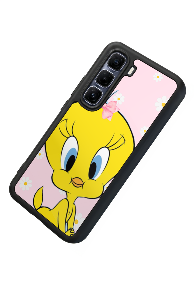 Infinix Hot 60 Pro Plus Uyumlu Tweety Tasarımlı Glossy Premium Kılıf