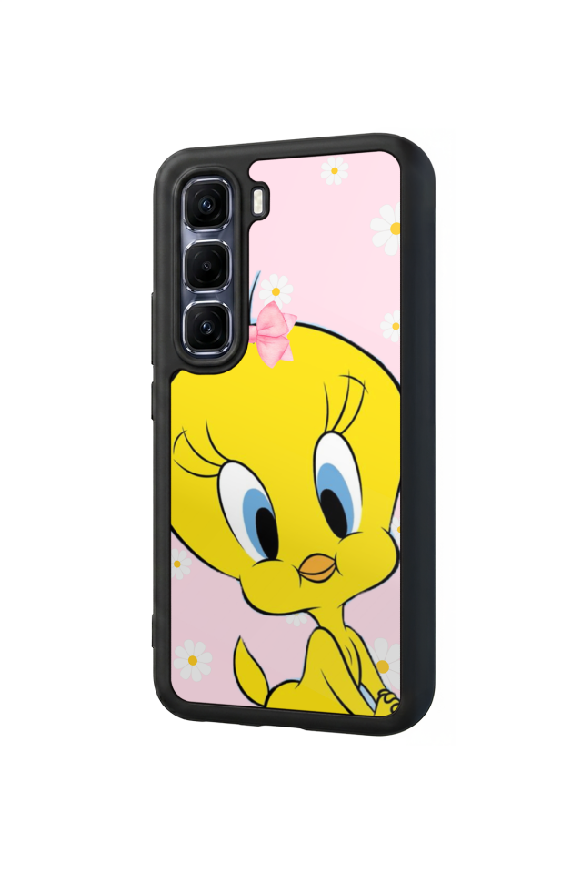 Infinix Hot 60 Pro Plus Uyumlu Tweety Tasarımlı Glossy Premium Kılıf