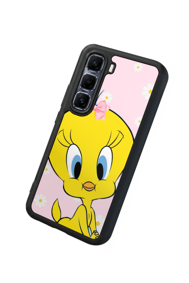Infinix Hot 60 Pro Plus Uyumlu Tweety Tasarımlı Glossy Premium Kılıf