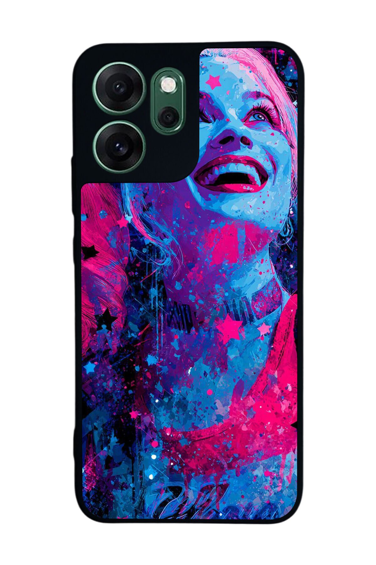 Oppo Reno 14F Uyumlu HarleyQueen Tasarımlı Glossy Premium Kılıf