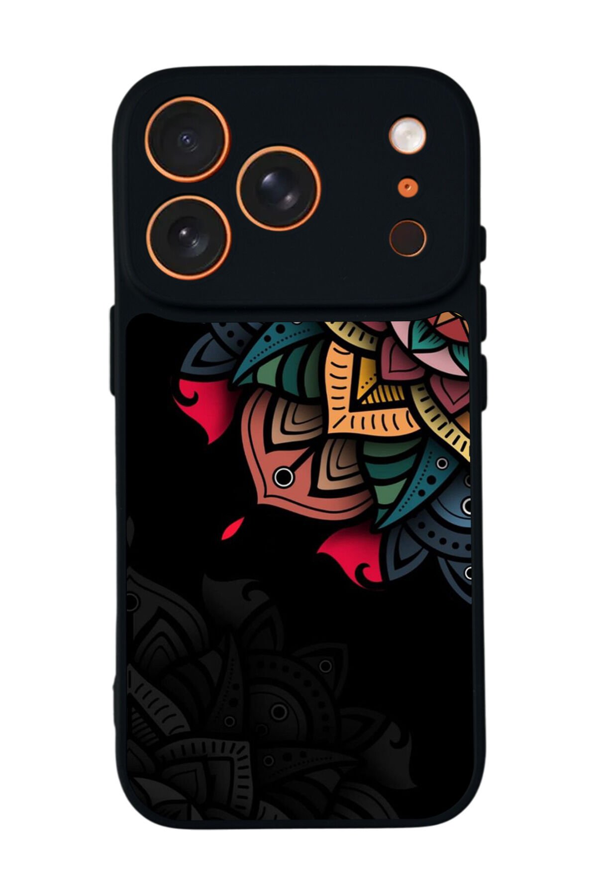 iPhone 17 Pro Uyumlu Mandala Tasarımlı Glossy Premium Kılıf
