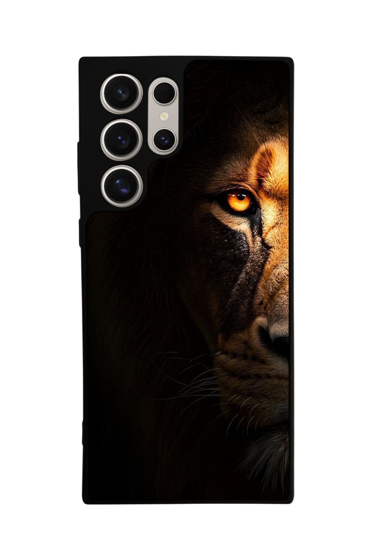 Samsung Galaxy S24 Ultra Uyumlu Aslan Tasarımlı Glossy Premium Kılıf