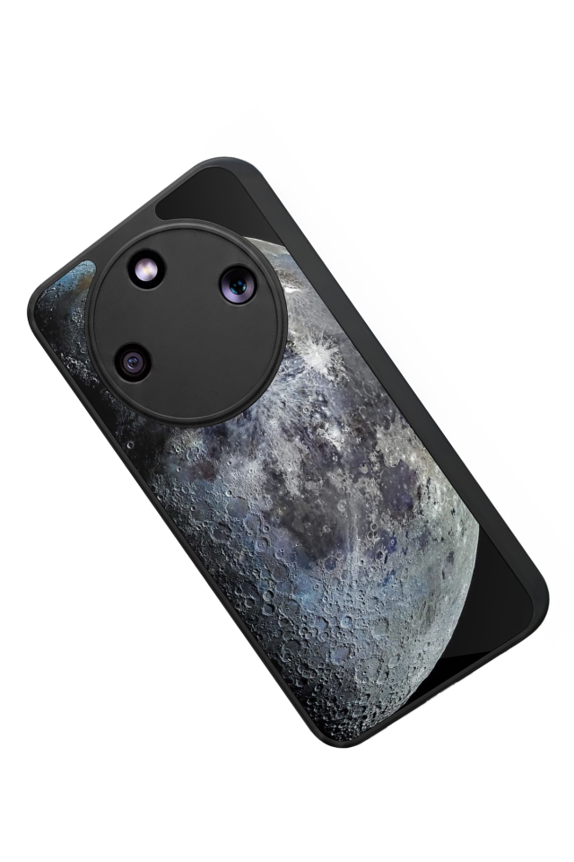 Honor Magic 8 Lite Uyumlu Ay Tasarımlı Glossy Premium Kılıf