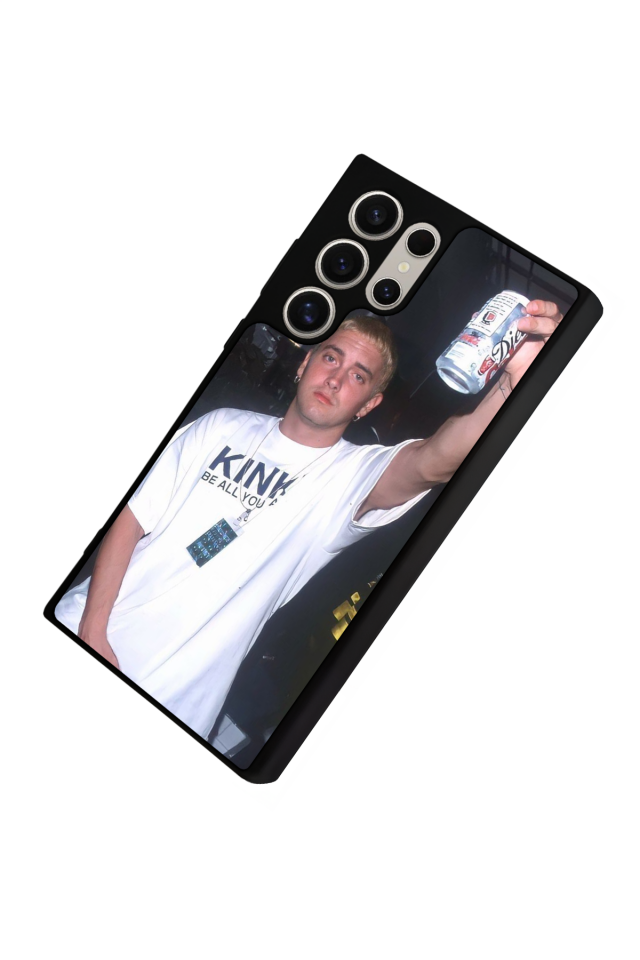 Samsung Galaxy S22 Ultra Uyumlu Eminem Tasarımlı Glossy Premium Kılıf