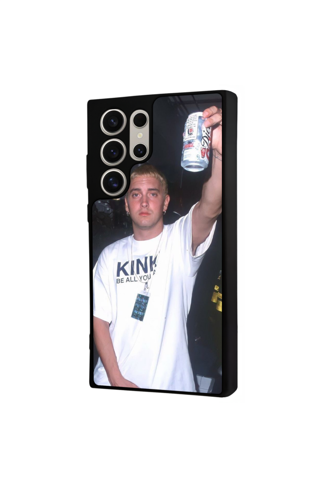 Samsung Galaxy S22 Ultra Uyumlu Eminem Tasarımlı Glossy Premium Kılıf