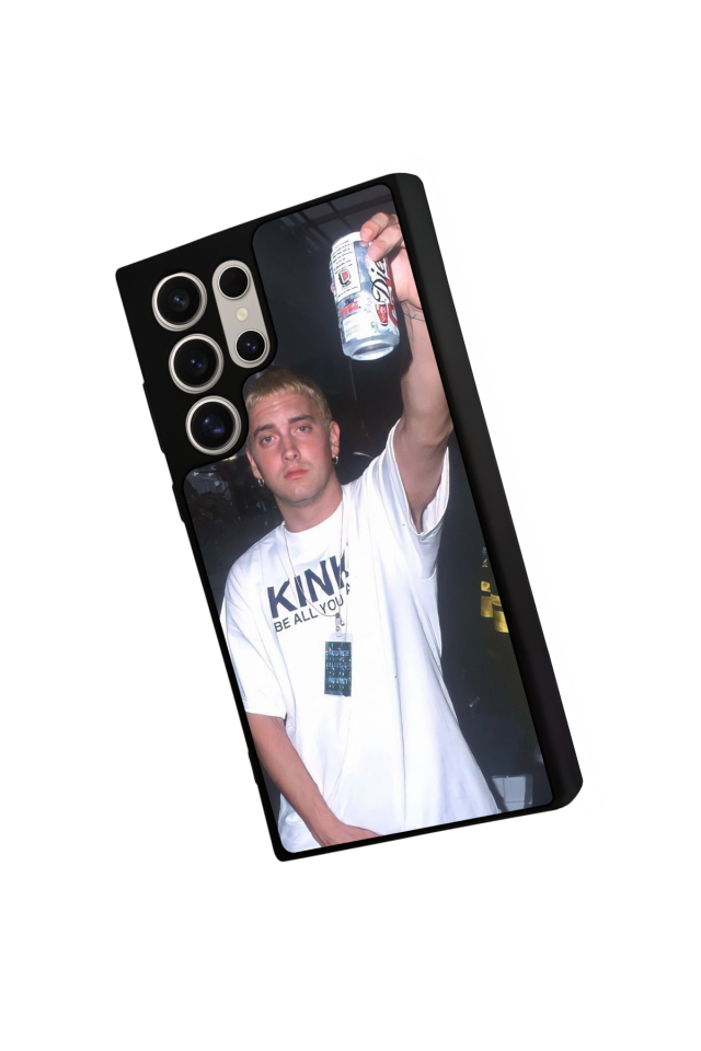 Samsung Galaxy S22 Ultra Uyumlu Eminem Tasarımlı Glossy Premium Kılıf