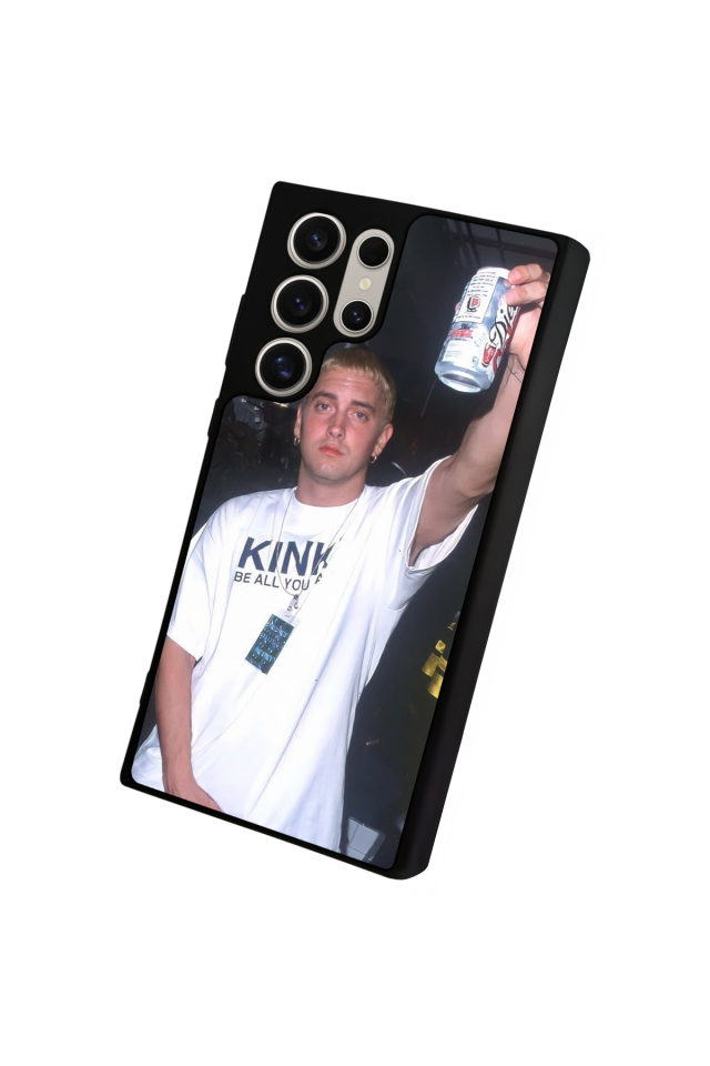 Samsung Galaxy S22 Ultra Uyumlu Eminem Tasarımlı Glossy Premium Kılıf