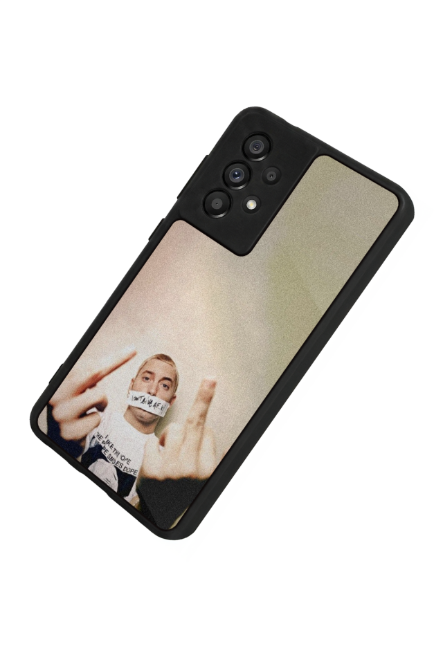 Samsung Galaxy A73 Uyumlu Eminem Tasarımlı Glossy Premium Kılıf