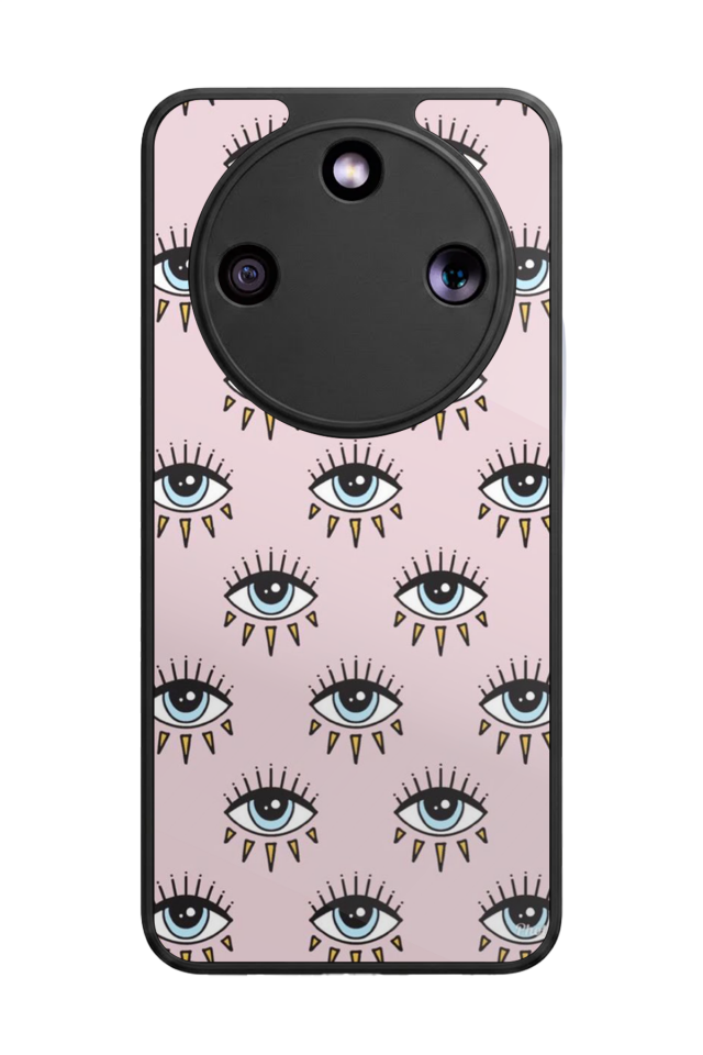 Honor Magic 8 Lite Uyumlu Göz Tasarımlı Glossy Premium Kılıf
