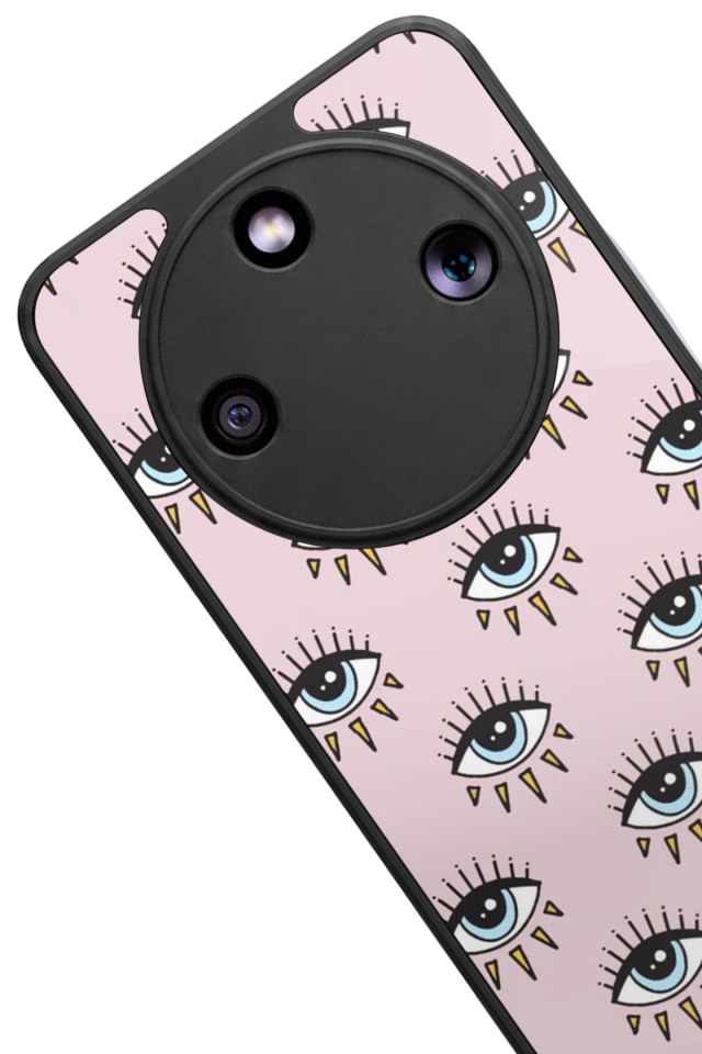 Honor Magic 8 Lite Uyumlu Göz Tasarımlı Glossy Premium Kılıf