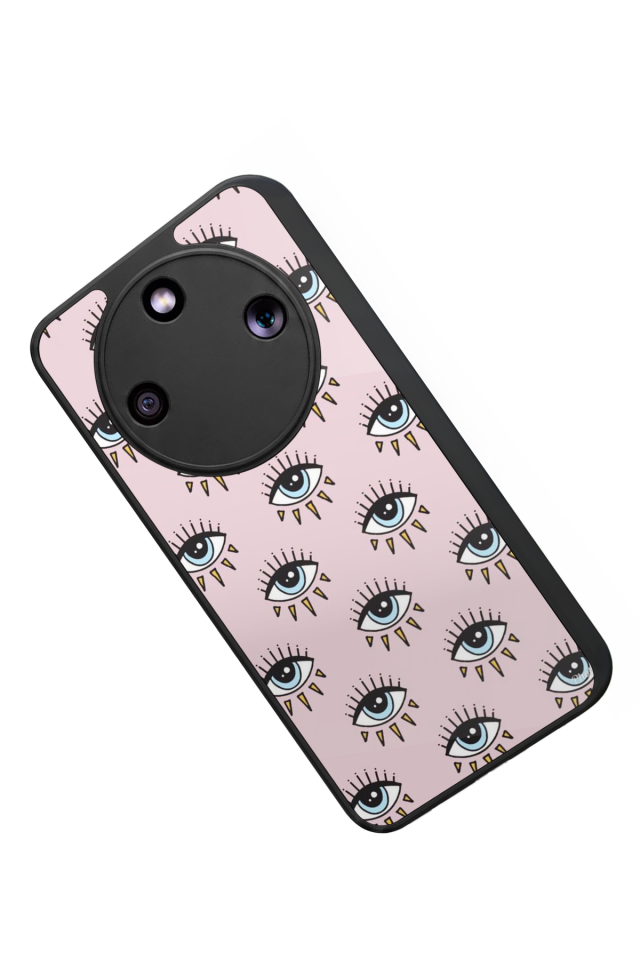 Honor Magic 8 Lite Uyumlu Göz Tasarımlı Glossy Premium Kılıf